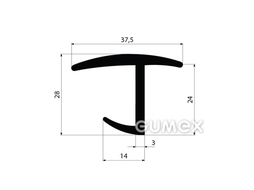 GUMMIPROFILE T-FORM - EPDM